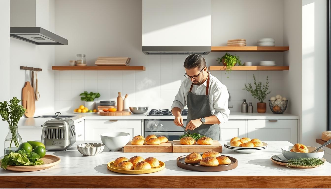 Fresh ingredients for healthy home cooking