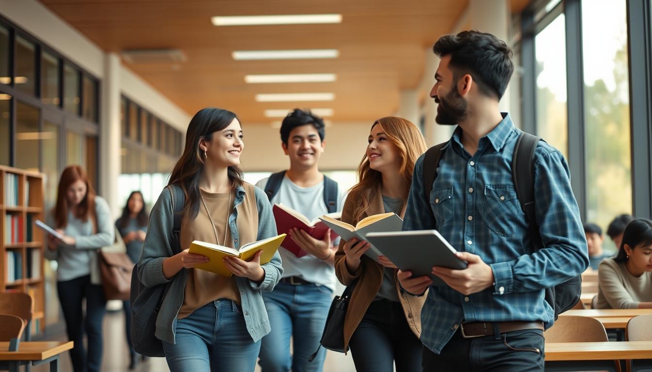 Structured study materials and learning resources on a desk