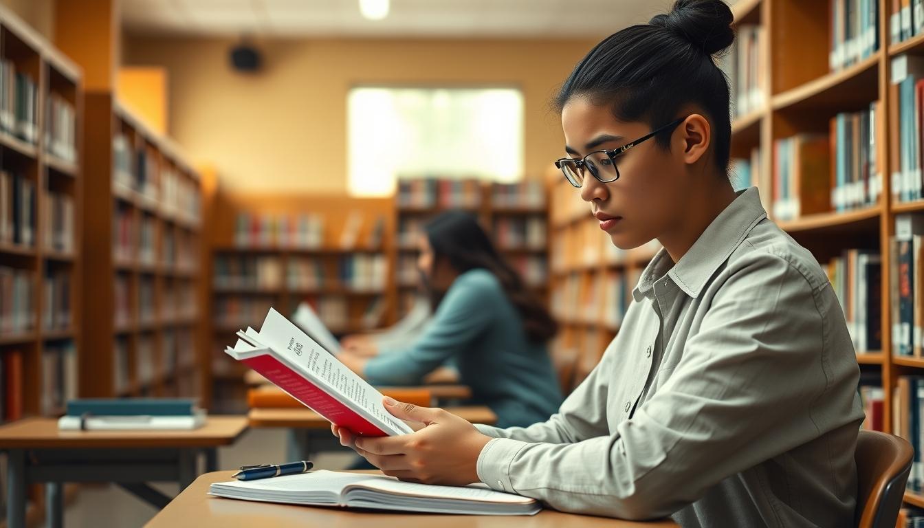 Student developing practical and academic skills